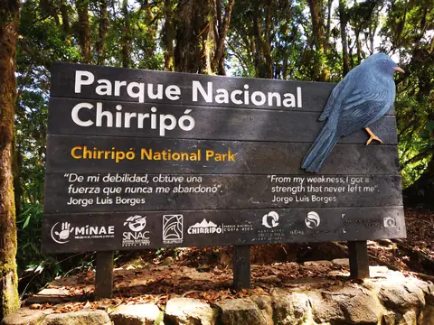 Vstup do parku Chirripó — Sopky a hory, Biorezervace Rio Ángel