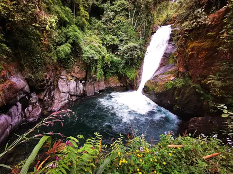 Vodopád do tůně — Vodopády a řeky, Biorezervace Rio Ángel